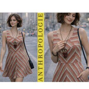 Anthropologie Fit and Flare Sleeveless Dress